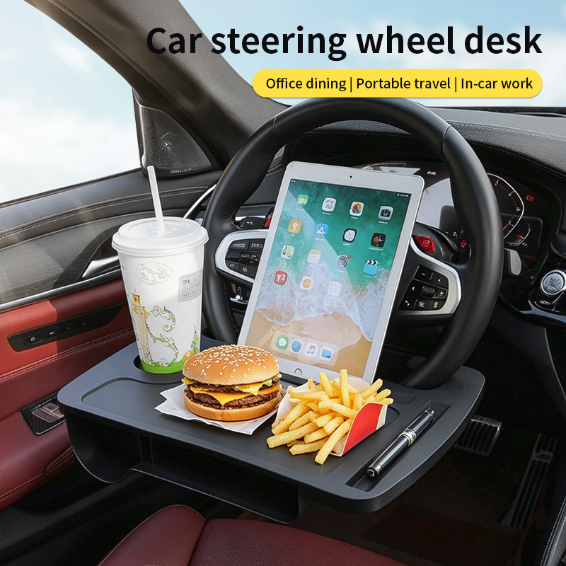 Laptop Accessories Holder - 2'si 1 Arada Araba Direksiyon Masası,