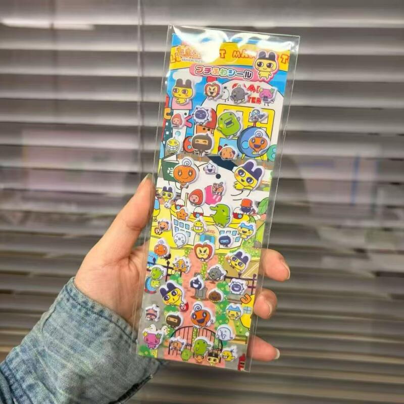 Laptop Editing Accessories - 6 adet Tamagotchi karikatür kabarcık çıkartmalar