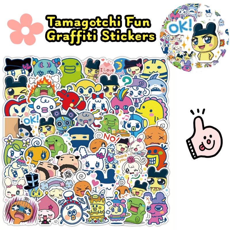 Laptop Editing Accessories - Japon Tamagotchi Çıkartmaları Elektronik Evcil Hayvan