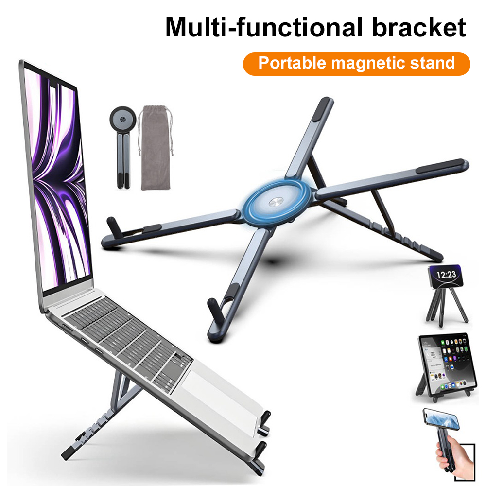 Laptop Accessories Holder - Taşınabilir Manyetik Telefon Tutucu ve Selfie