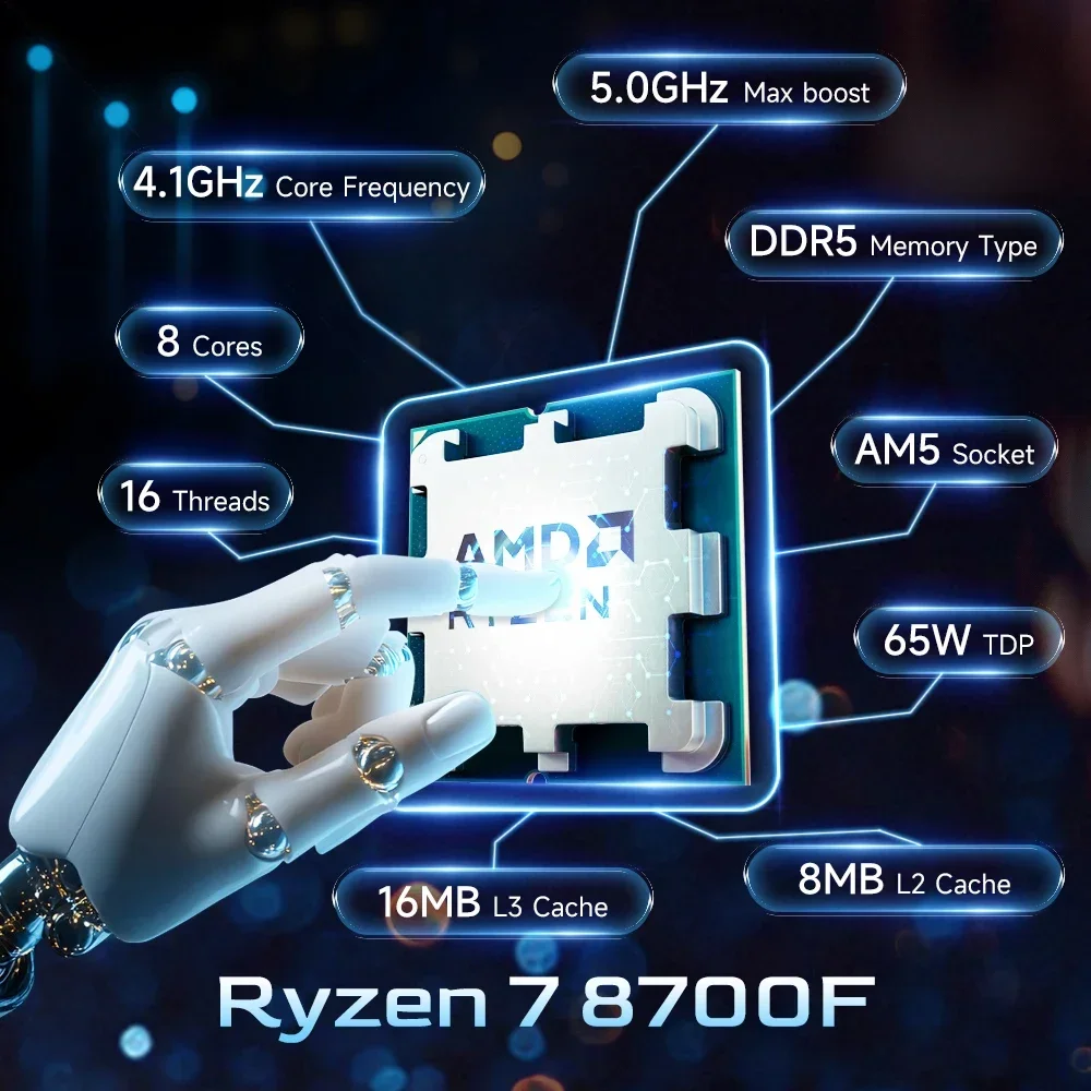 AMD R7 8700F Ryzen 7 8700F CPU - Amd Cpu Ryzen 7 incelemesi ve fiyatı