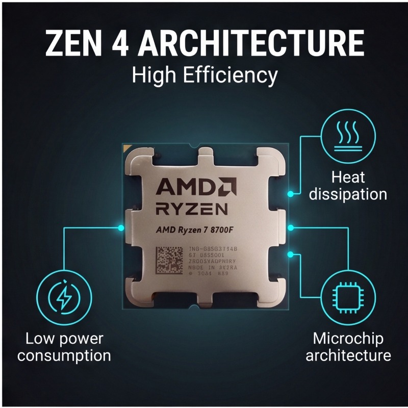 AMD Ryzen 7 8700F Masaüstü İşl - Amd Cpu Ryzen 7 incelemesi ve fiyatı