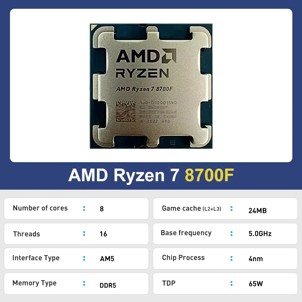 AMD R7 8700F Ryzen 7 8700F CPU - Amd Cpu Ryzen 7 incelemesi ve fiyatı