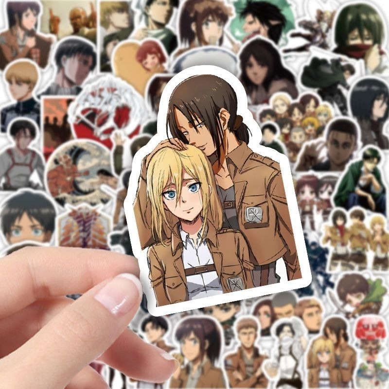 60 adet Titan Anime çıkartmala - Laptop Editing Accessories incelemesi ve fiyatı