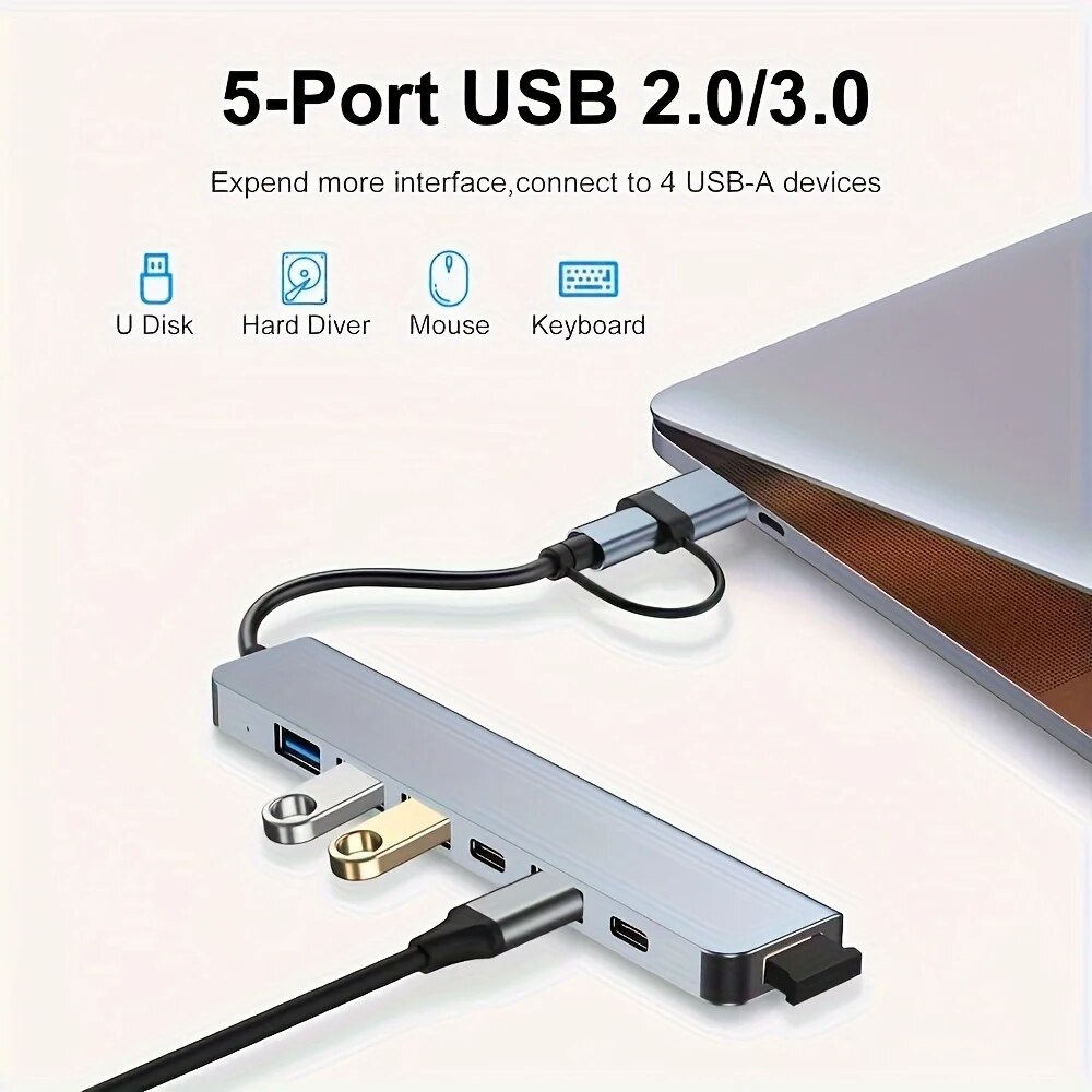 2'si 1 Arada USB3.0 Hub 7 Port - Laptop Accessories And Gadgets incelemesi ve fiyatı
