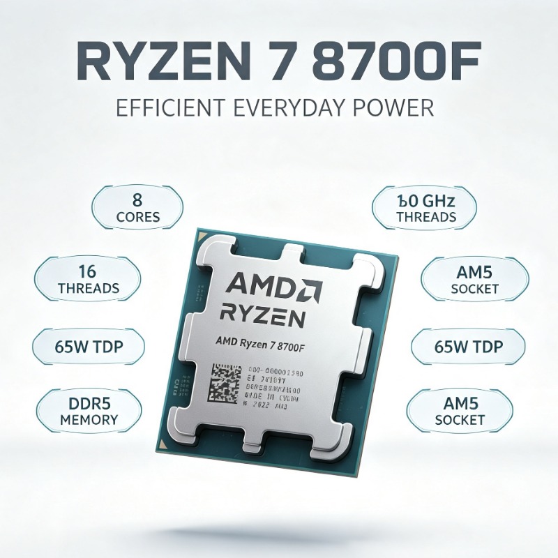 Ryzen 7 8700F İşlemci 4NM Üret - Amd Cpu Ryzen 7 incelemesi ve fiyatı